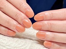 モーヴネイル(mauve.nail)/透明感たっぷりオレンジネイル