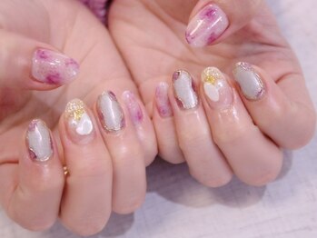 ラルネイル 大宮(Lull. nail)/*アメジスト*タイダイ*