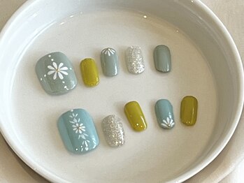 カラ ネイル 中津店(calla nail)/ほっこり手描きの北欧柄♪