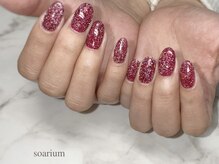 ソアーリウム 恵比寿(soarium)/赤のフラッシュネイル☆