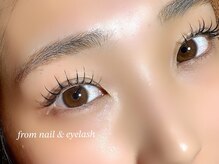 フロムネイルアンドアイラッシュ 神戸三宮(from nail&eyelash)/LED// フラットラッシュ 120本＊