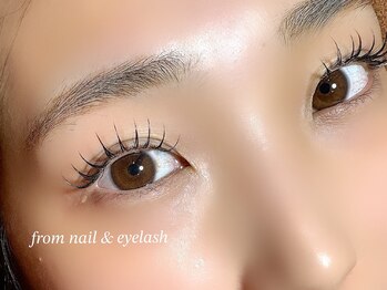 フロムネイルアンドアイラッシュ 神戸三宮(from nail&eyelash)/LED// フラットラッシュ 120本*