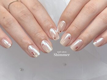 シマー(Shimmer)/バレンタインネイル