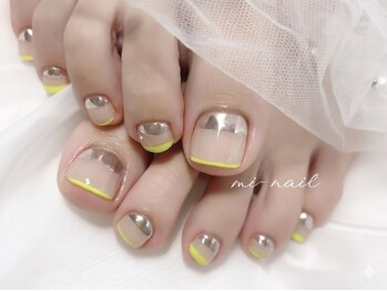 ミーネイル(mi-nail)の写真/足元からオシャレを楽しんで♪角質ケアからトレンドデザインまで、自信の持てる美しい素足へ導きます☆