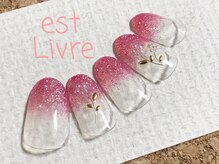 エストリブレ(estLivre)/ラメ＆フラワー