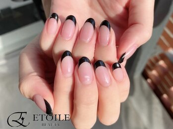 エトワールビューティー(ETOILE BEAUTY)/黒フレンチネイル