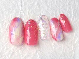 ピンクニュアンスネイル