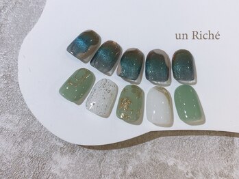 アンリッシュ 池袋東口店(un Riche)の写真/毎月新デザインを更新♪【アート定額7150円～】ニュアンス・マグネット・韓国風など、トレンドを楽しんで☆