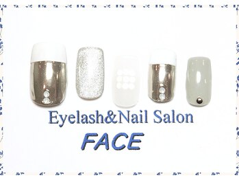 アイラッシュアンドネイルサロン フェイス(Eyelash&NailSalon FACE)/ハンド定額ネイル　￥7.500