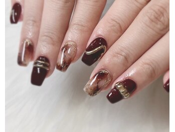 スリーラッシュアンドエルフネイル 折尾浅川店(threelash&elf.nail)/【パラジェル】ニュアンスネイル