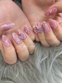 ピンクシュガーネイル(pink sugar nail)/春♪定額デザイン