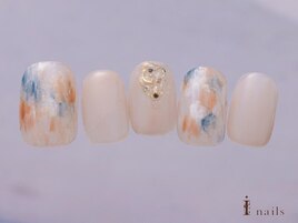 ナチュラルベージュ大人ネイル