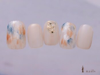 アイネイルズ 吉祥寺店(I nails)/ナチュラルベージュ大人ネイル