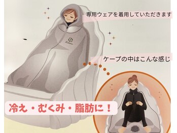 ヨサパーク すずのね(YOSA PARK)/ケープを被って全身ハーブ蒸し