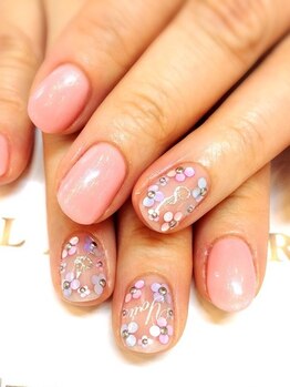 クリスタルネイル ボンベルタ橘店(CRYSTAL NAIL)/フラワーネイル