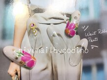 ハイブネイル(Hive nail)/手描きフラワーネイル☆