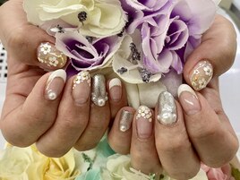 【前田】お花フレンチネイル♪