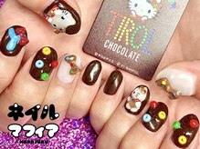 ネイルマフィア 渋谷(NAIL MAFIA)/バレンタイン3Dキャラネイル