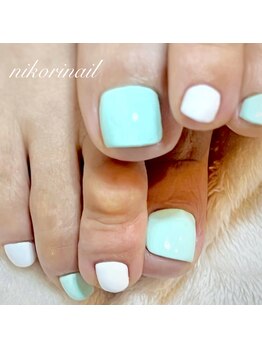 フットワンカラー×バイカラー