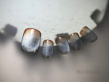 ネイル ドゥ 岡山駅前店(Nail Doux)/マググラデーションフットネイル