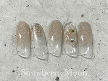 サロンストロベリームーン(Salon Strawberry Moon)/グレーニュアンスネイル￥7980