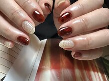 デューネイルスタジオ(dew nail studio)/バレンタイン 埋め込みハート