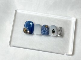 夏のマーメイド風ネイル