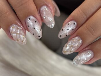 マラマネイル(Malama Nail)/ガーリーネイル/キルティング/秋