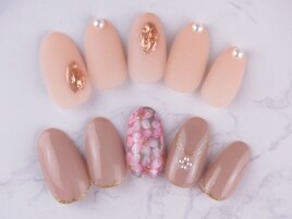 大人かわいいネイル♪フィルイン