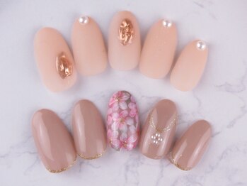 モアニヒロオ 広尾駅前店(MOANI Hiroo)/大人かわいいネイル♪フィルイン