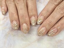 ディーネイル 京橋(D-nail)/立和名/クリア感ラメグラデ