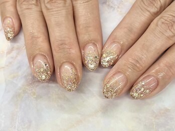 ディーネイル 京橋(D-nail)/立和名/クリア感ラメグラデ