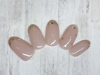 アルセア 上野御徒町店(Alcea)/ラメフレンチ ヌーディ―ネイル