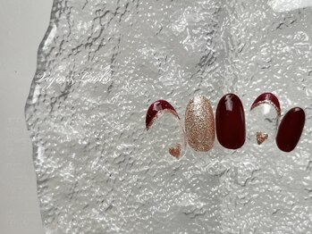 ヴィガー アンド ルックス 白金 目黒(Vigor&Looks)/ハート　フレンチ　ラメ