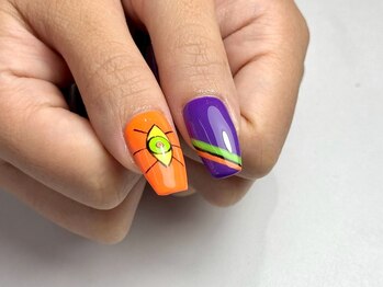 パダアット ヴァラネイル 天神南店(PADA at VALLANAIL)/エヴァンゲリオン/アニメネイル