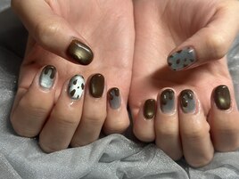 チョコミントネイル