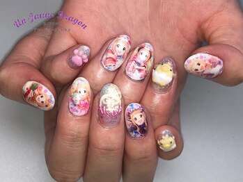 アン ジョーヌドラゴ/【自爪ネイル】プリントネイル