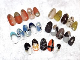 バレンタインネイル