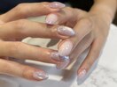 マグネット×フレンチネイル