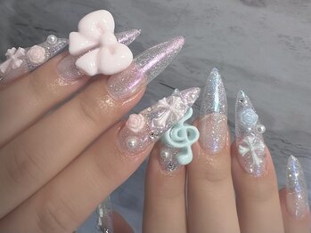 オーロラフラッシュネイル