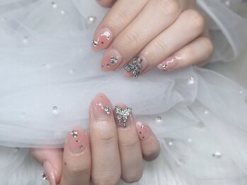 ネイルズバー 新宿店(Nails Bar)/シルバーバタフリーネイル