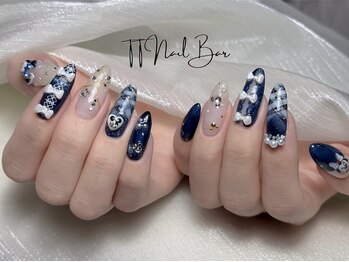 ティティネイルバー(T.T Nail Bar)/チップ長さ出しミッキーネイル