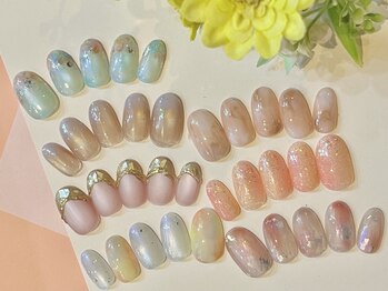 ヘアアンドネイル ピーファイブ(P-five)の写真/【池尻大橋】季節やトレンドを取り入れて、おしゃれにデザイン♪好印象な大人シンプルアートで美しい爪に★