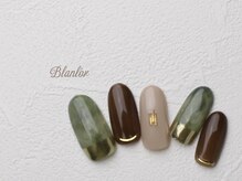 ネイルサロン ブランロール 三軒茶屋店(Blanl'or)/ニュアンスモスグリーン