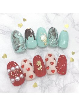 プライズアイリス アイラッシュ 池袋東口店(prize Iris eyelash)/バレンタインネイル【池袋】