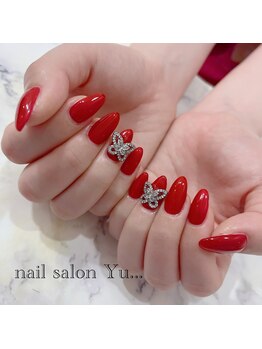 ネイルサロン ユー(Yu...)/大人レッドnail