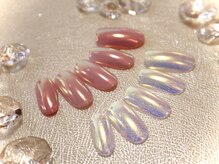 ボガスティーズネイル 鶴見店/トレンド☆Auroraパウダーネイル