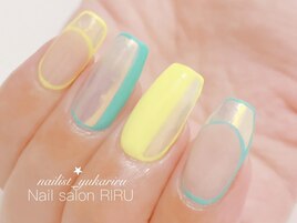 オーロラ×ネオンネイル