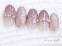 ラグジュアリーネイルズ オオミヤ(Luxury Nails Omiya)/キラキラ*リボンマグネット