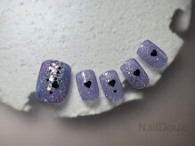 ネイル ドゥ 岡山駅前店(Nail Doux)/大人キュートフットネイル
